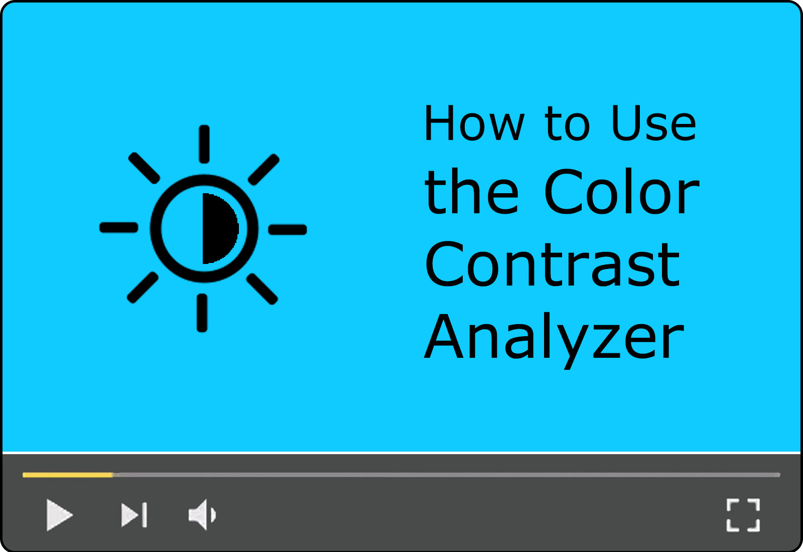 How to Test Color Contrast using the Color Contrast Analyser